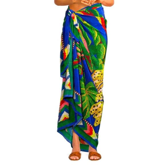 Farm Rio Tropical Scarf Sarong Blanket - Picture 1 of 8